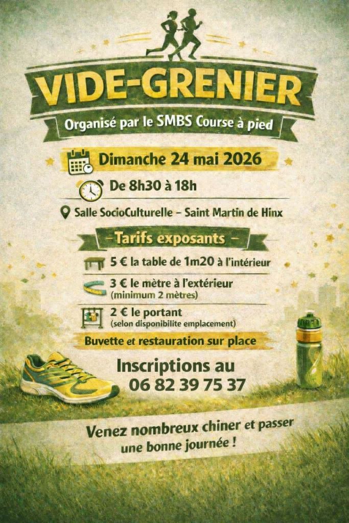 Vide Grenier du SMBS course à pied — visuel événement