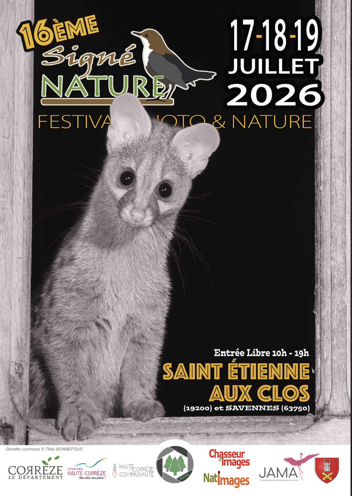 16ème édition Festival photographique "Signé Nature" — visuel événement