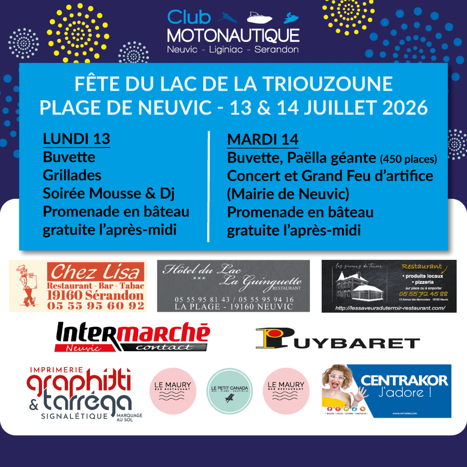 Fête du Lac de la Triouzoune — visuel événement