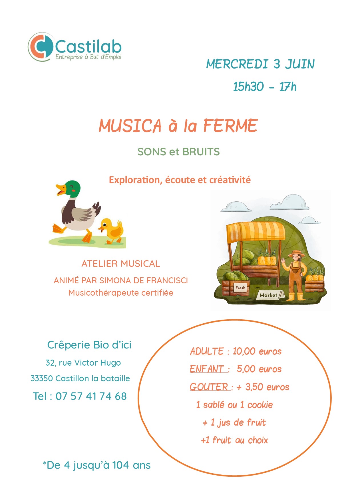 Atelier musical "Musica à la Ferme