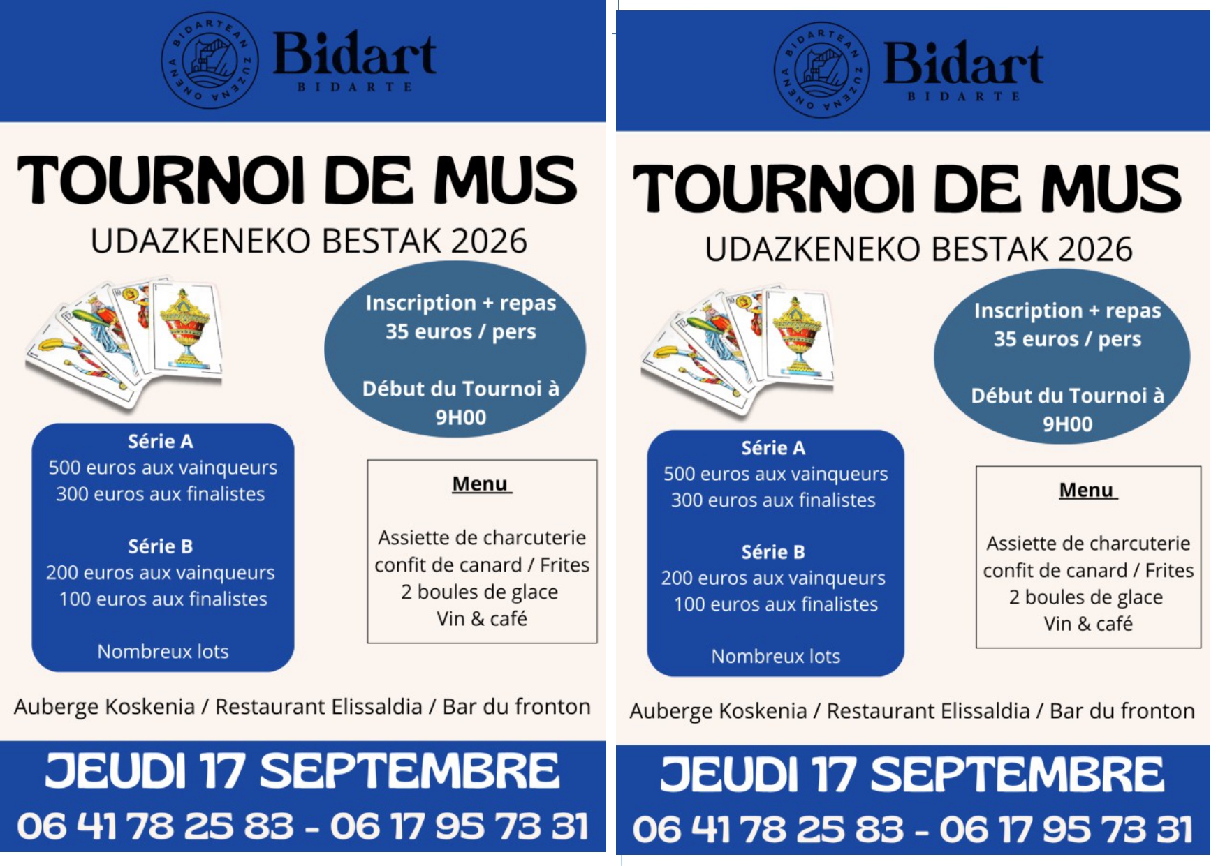 Udazkeneko Bestak - Fêtes d'Automne - Tournoi de Mus