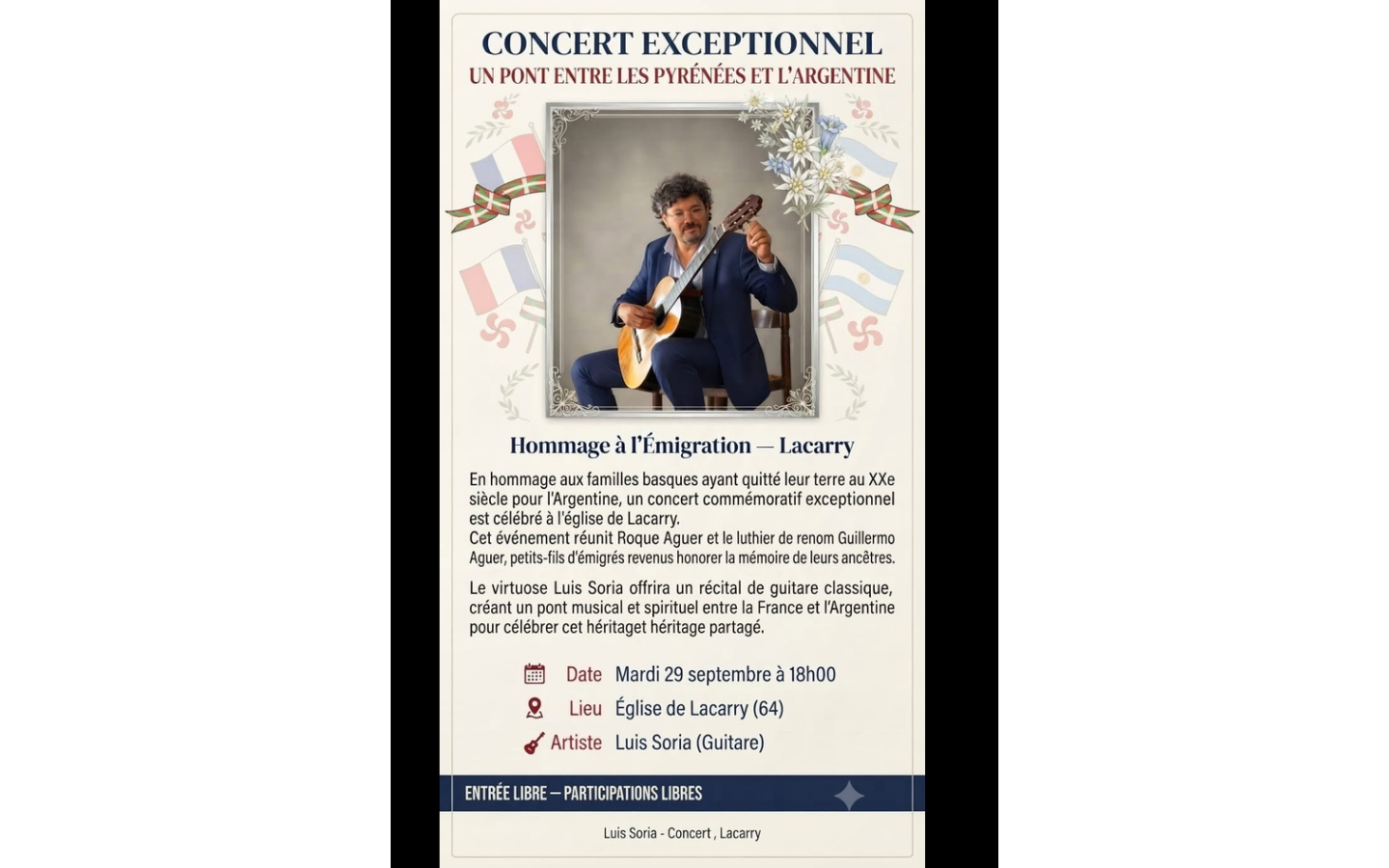 Concert exceptionnel : hommage à l'émigration