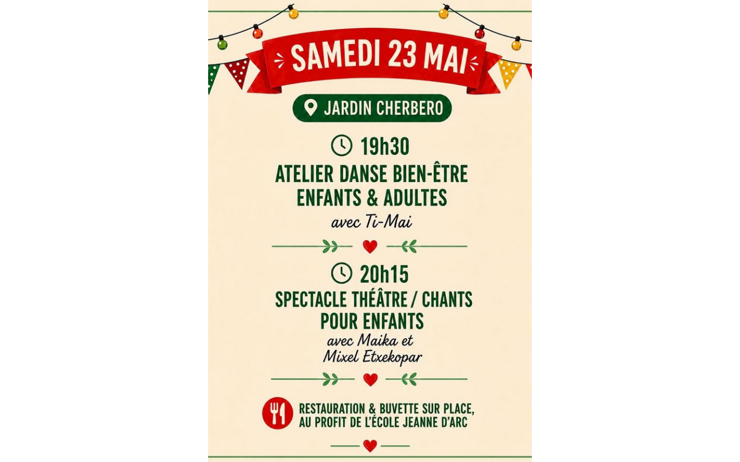 Animation commerciale : danse bien-être et spectacle — visuel événement