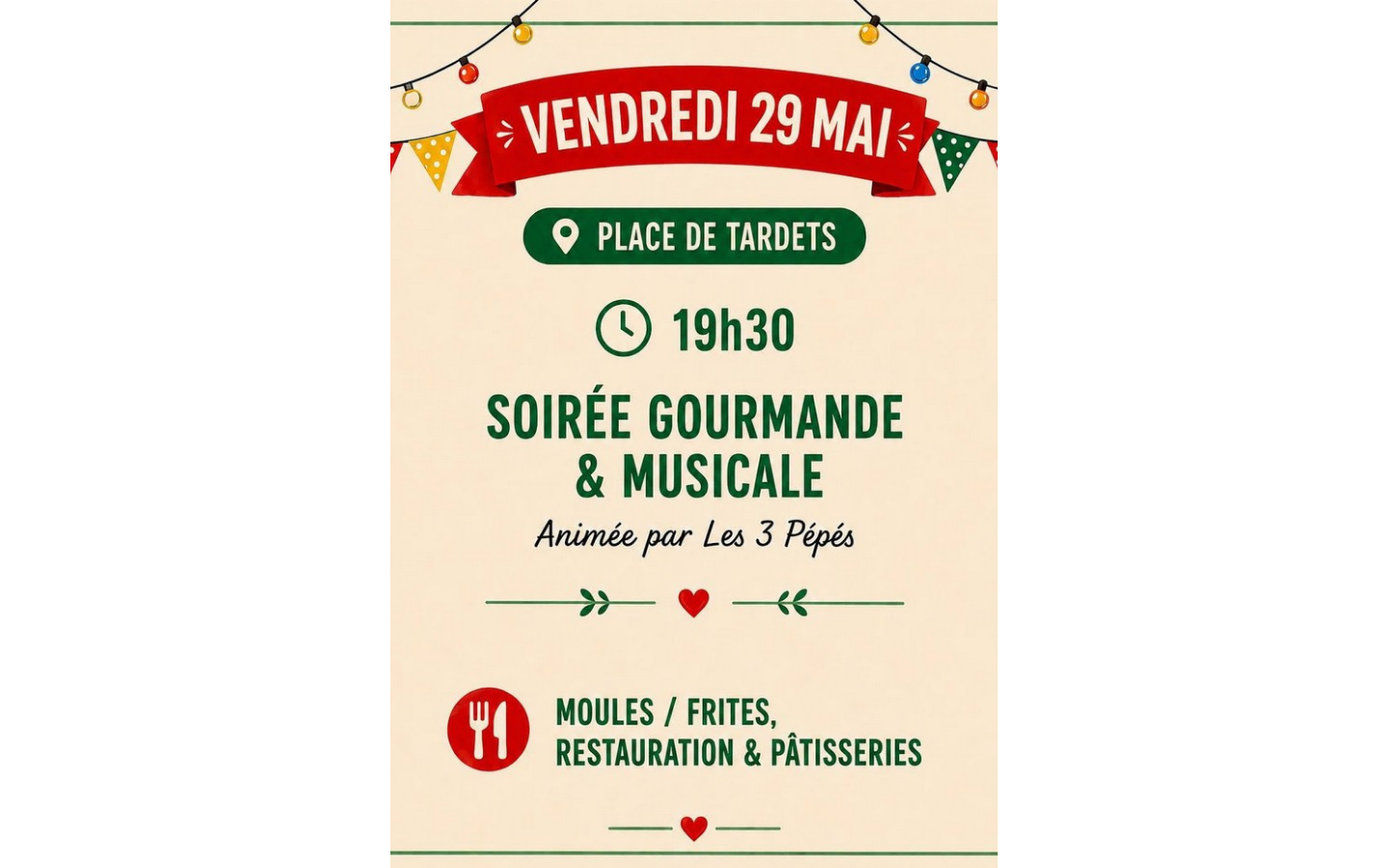Animation commerciale : soirée gourmande et musicale