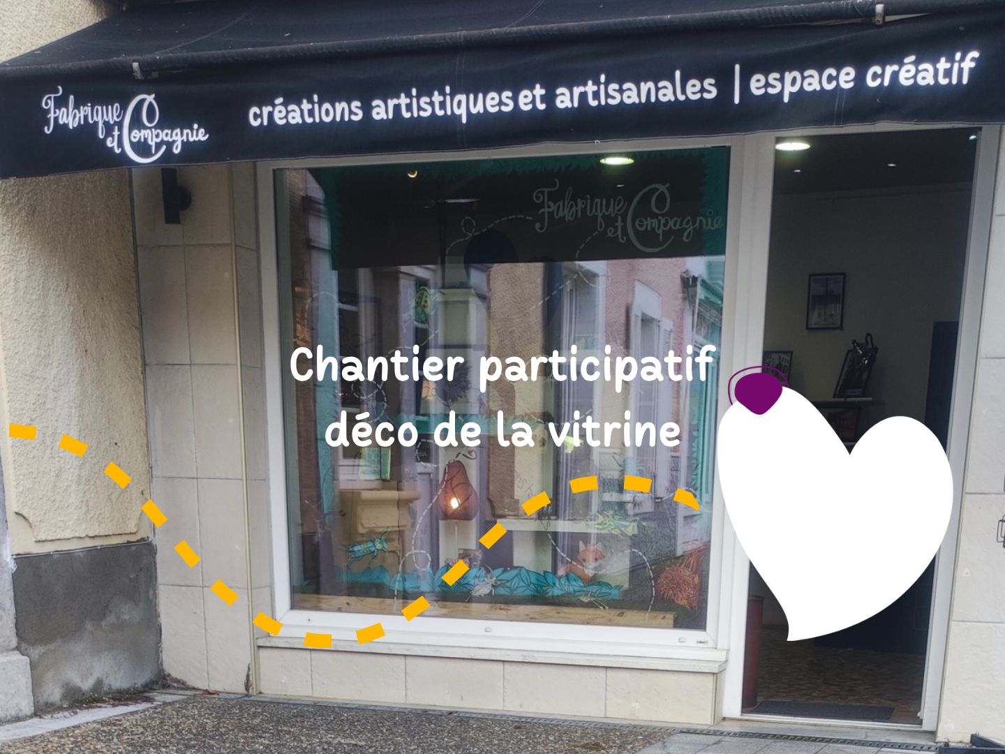 Chantier participatif vitrine d'été