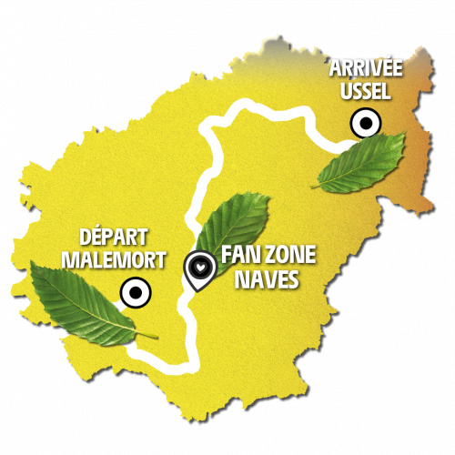 Fan zone du Tour de France 100 % Corrèze — visuel événement