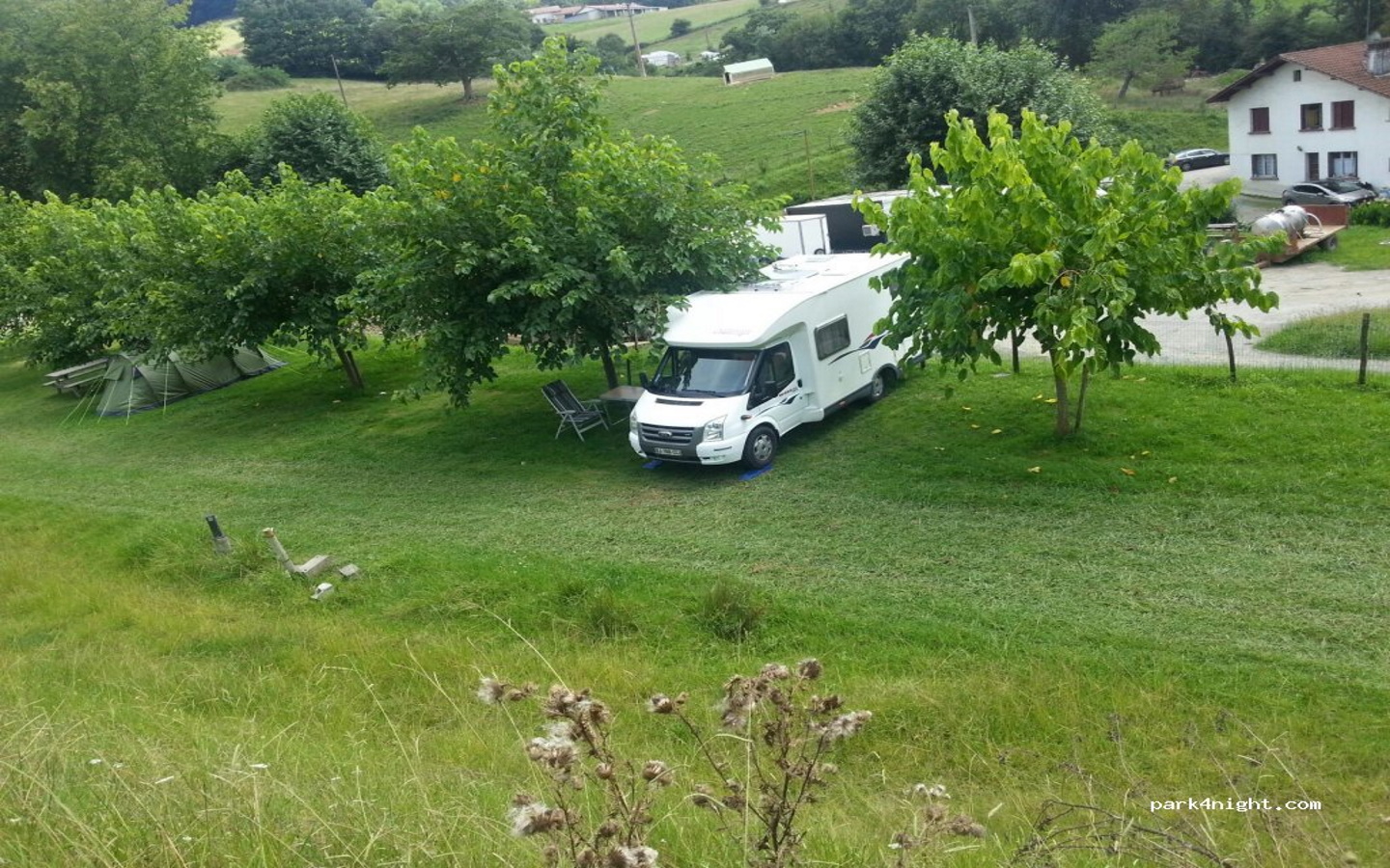 Aire de stationnement à la Ferme Erreka