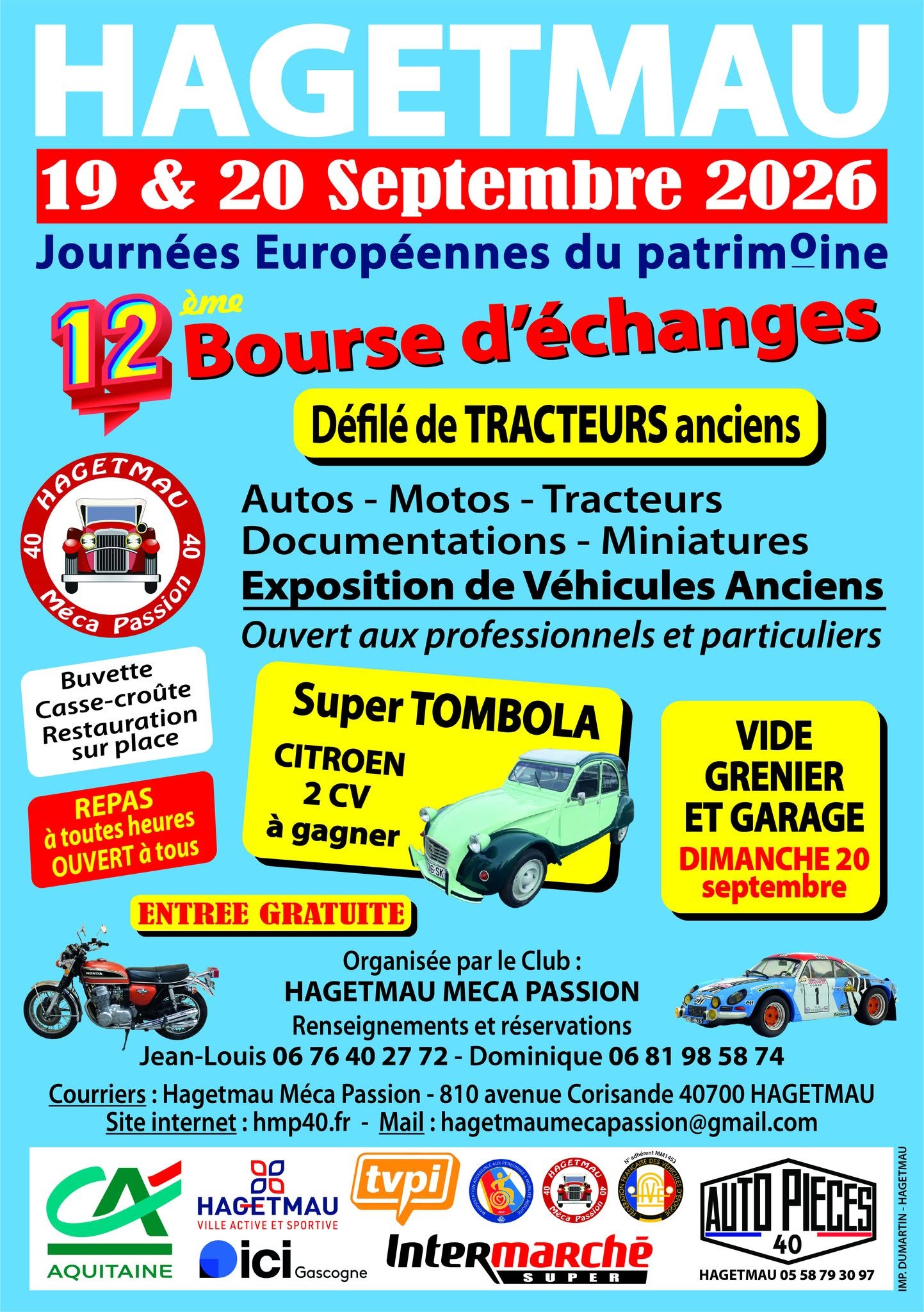 12ème Bourse d'échanges autos, motos et tracteurs