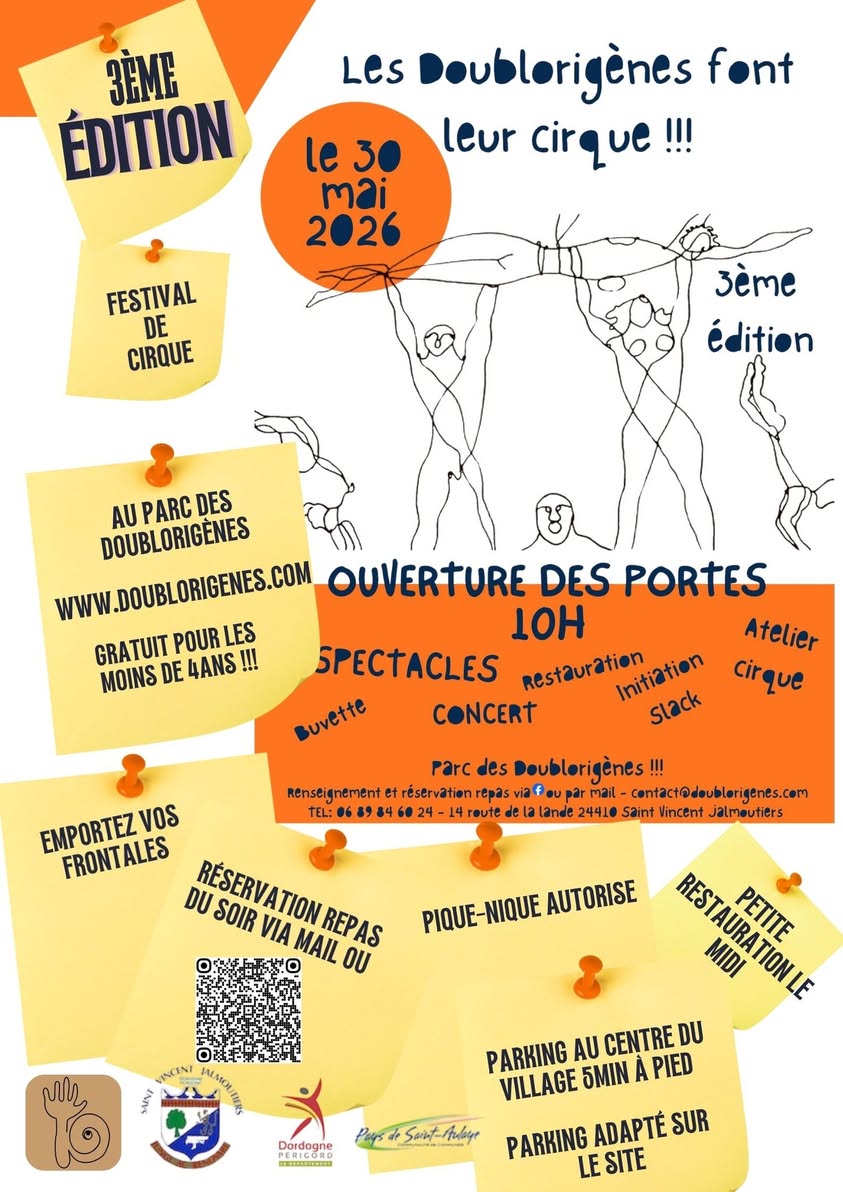 Les Doublorigènes font leur Cirque ! — visuel événement