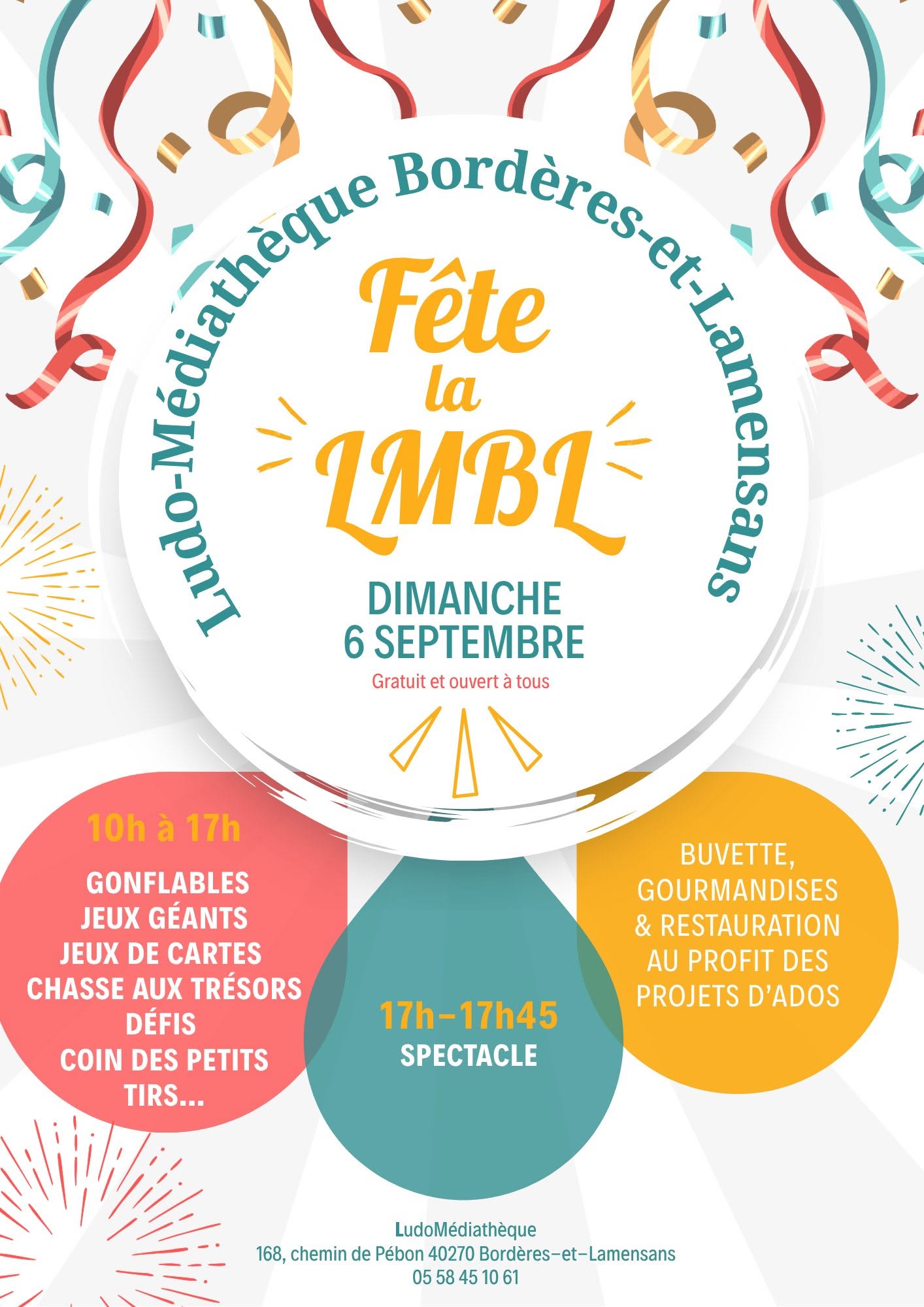 Fête de la Ludomédiathèque de Bordères et Lamensans