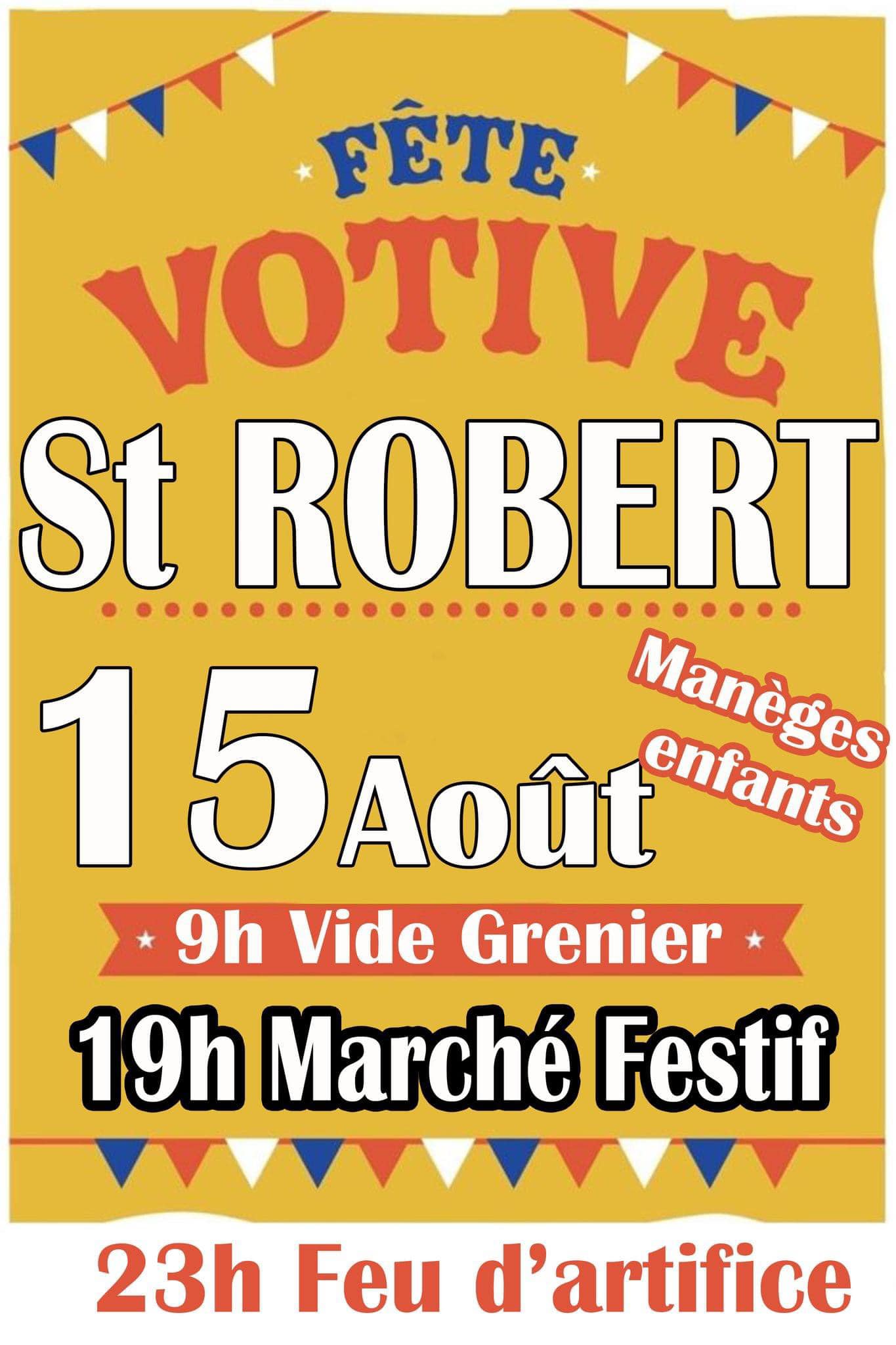 Vide grenier à Saint-Robert — visuel événement