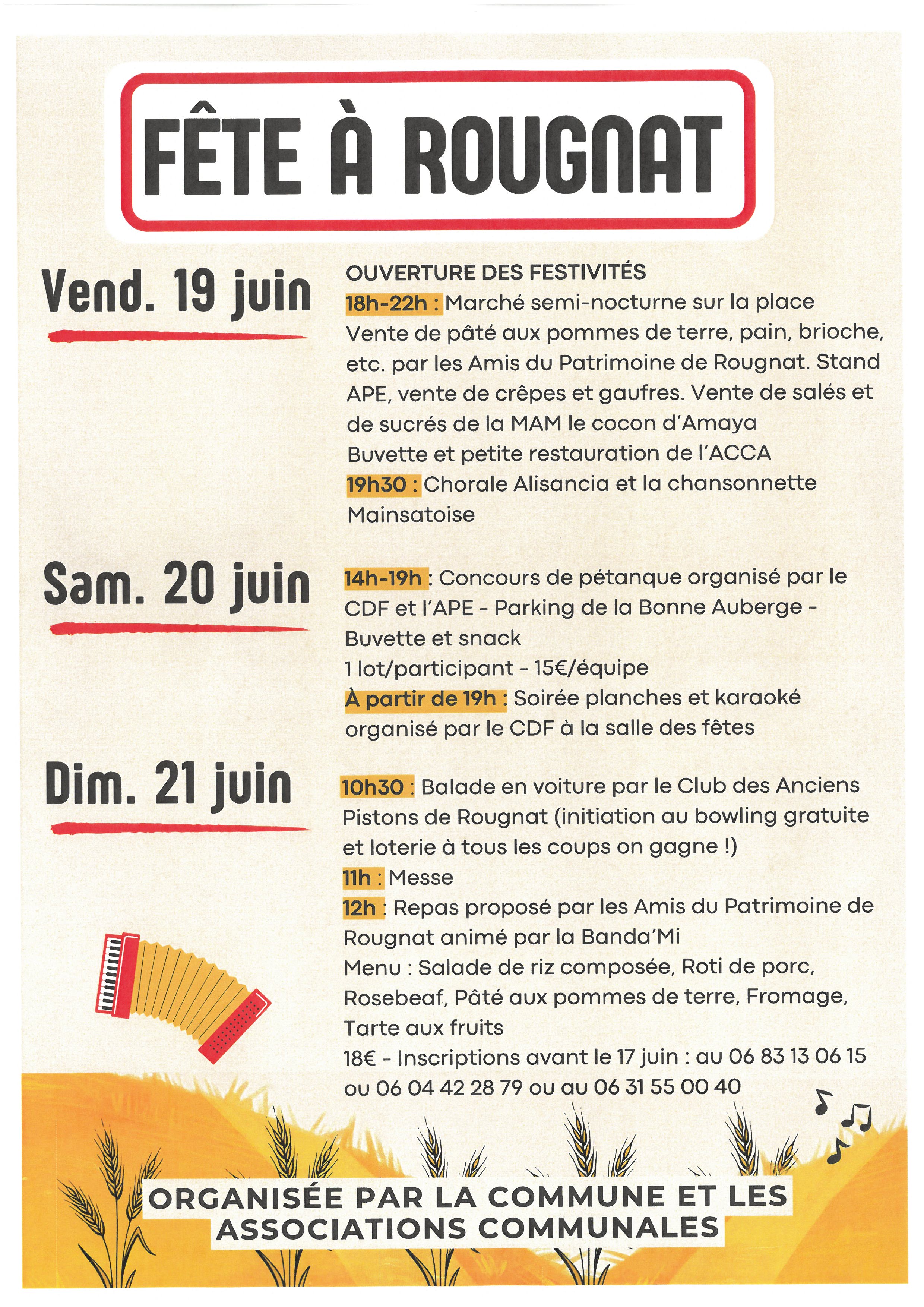 Fête à Rougnat