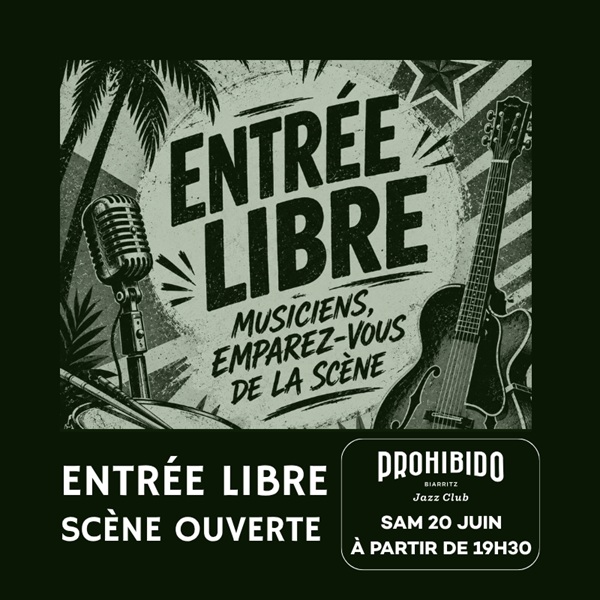 Prohibido Biarritz Jazz Club : Une soirée spéciale Fête de la Musique