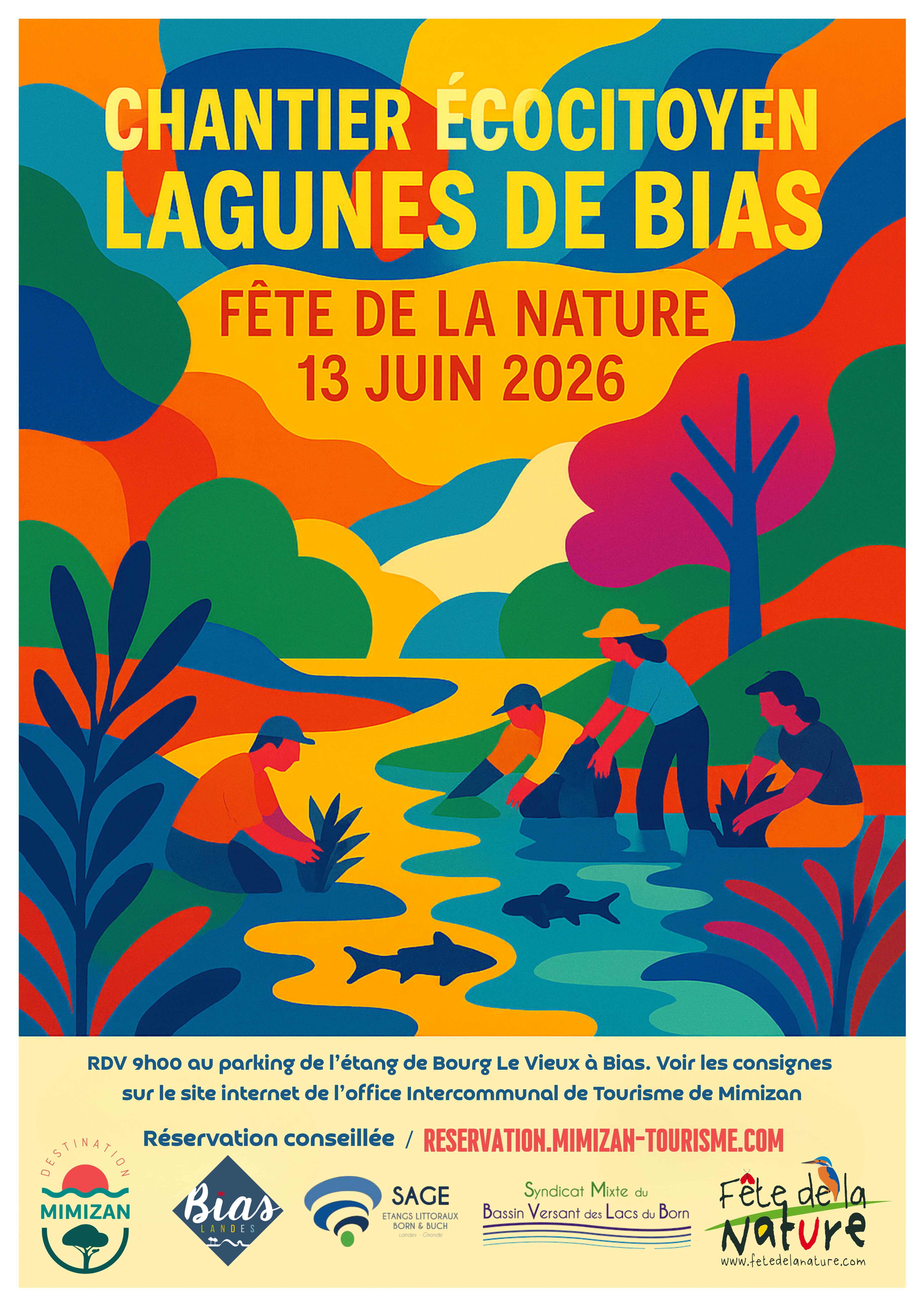 Fête de la nature - Chantier écocitoyen - Lagune de Bias — visuel événement