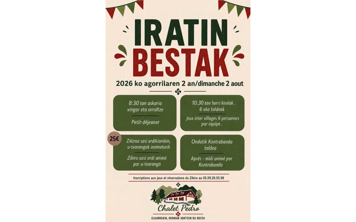 Iratin bestak ! Fêtes à Iraty !