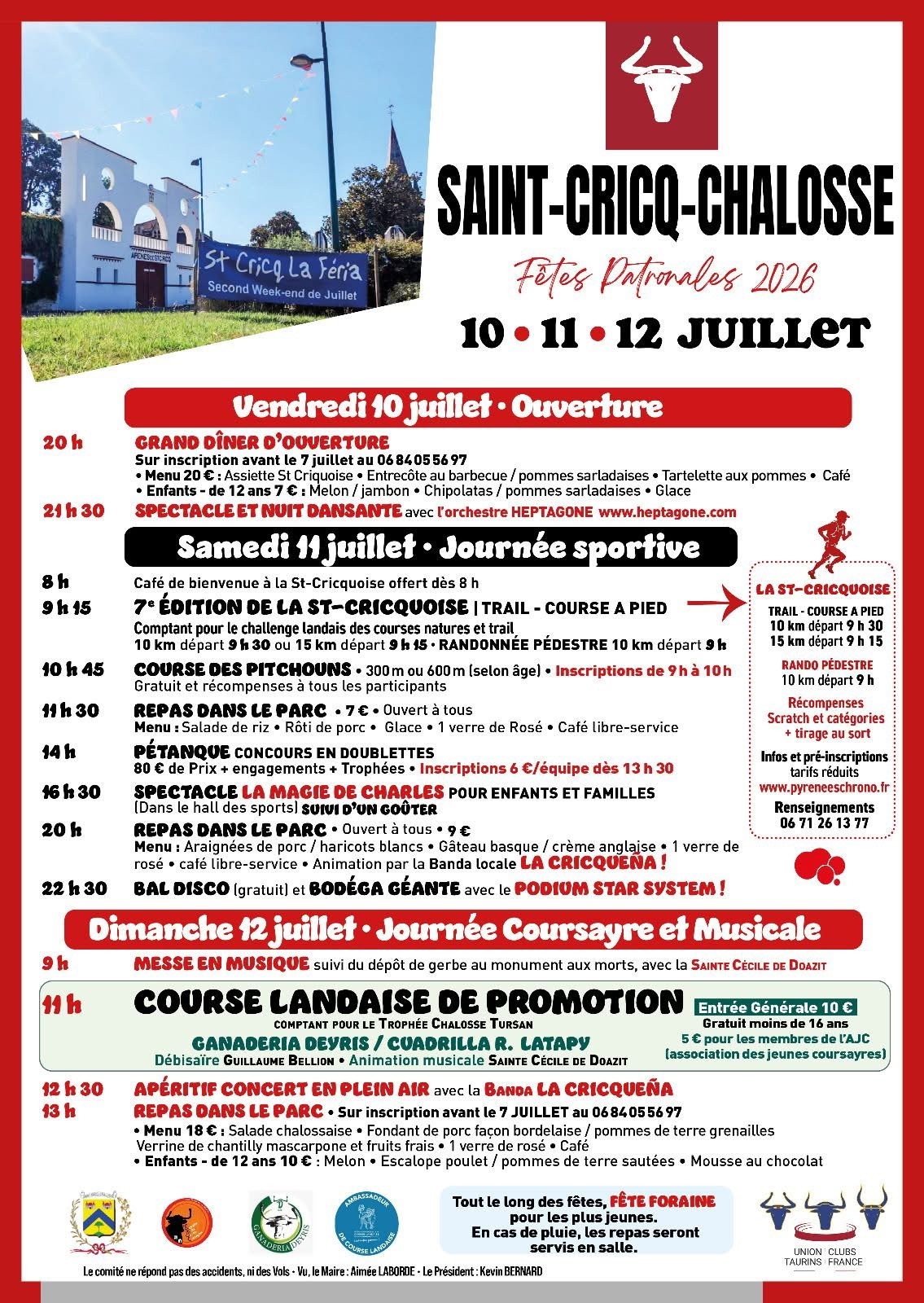 Fêtes locales, Saint-Cricq-Chalosse