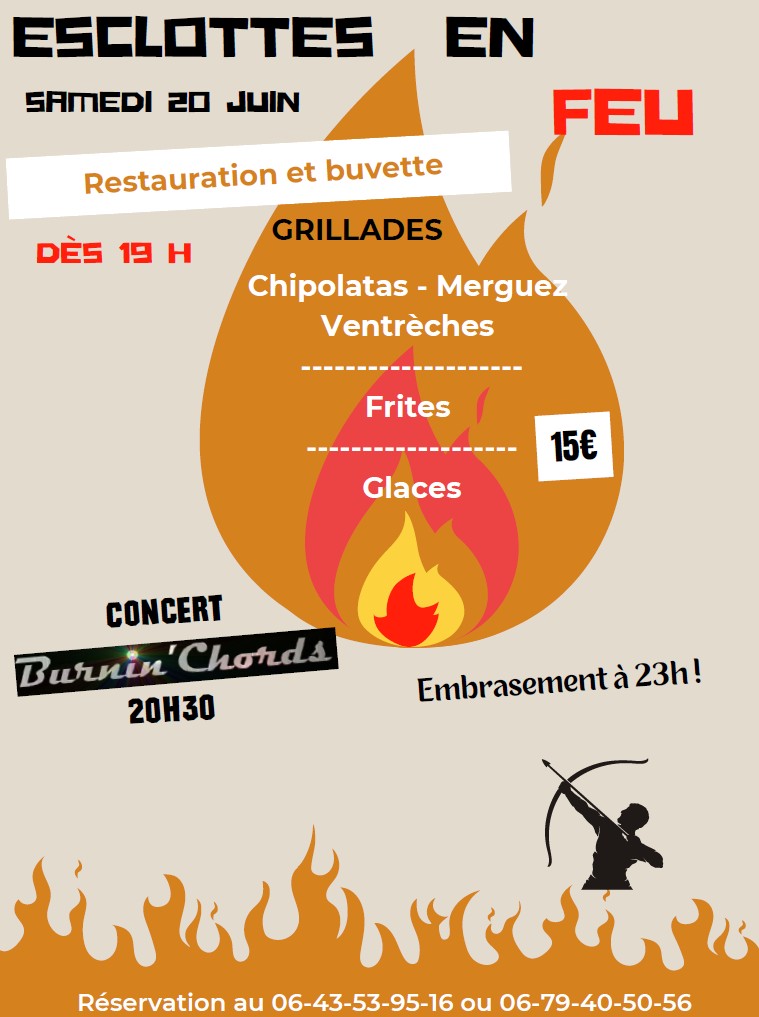 Feu de la Saint Jean Grillades Esclottaises, Esclottes