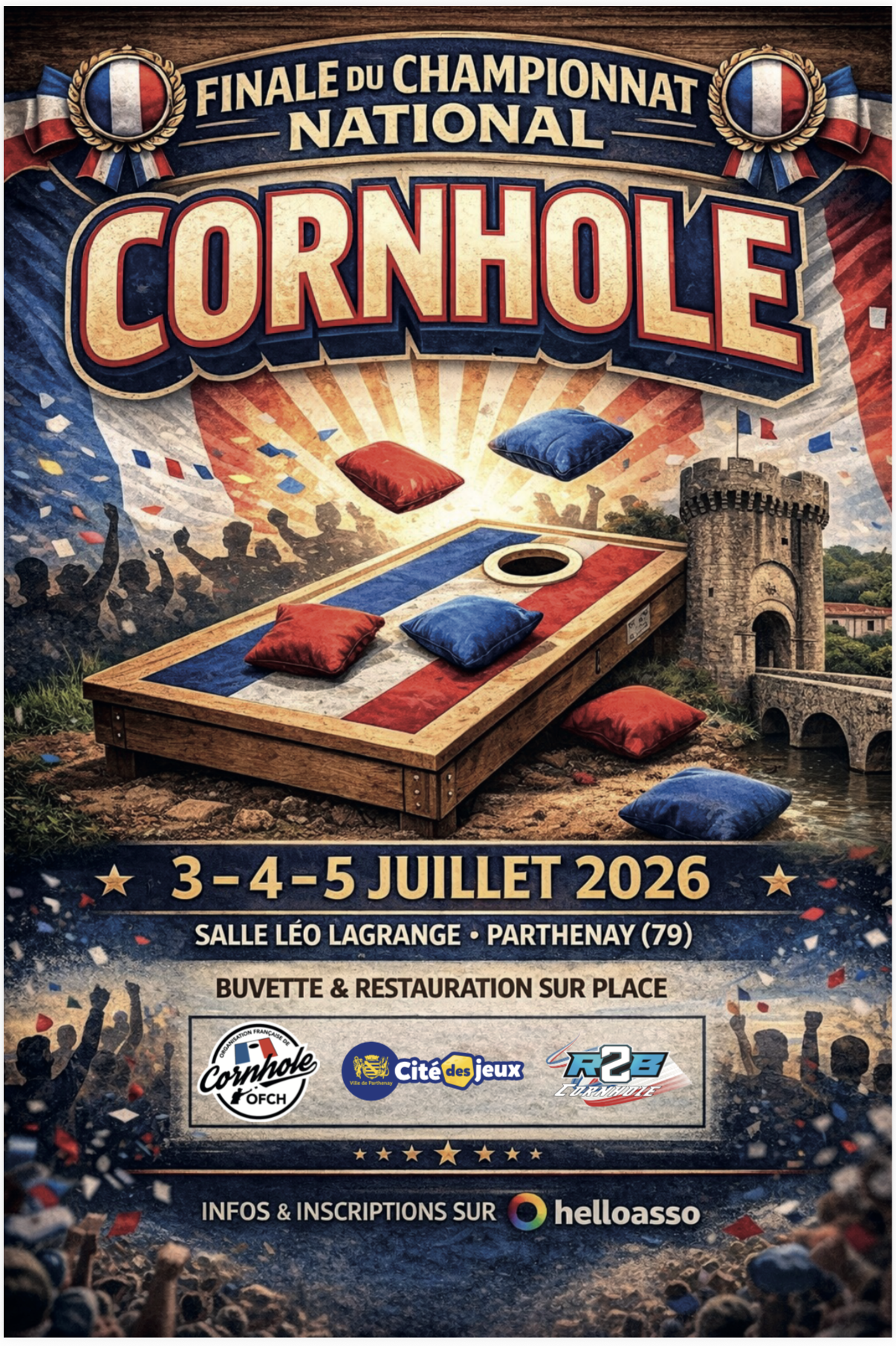 Finale nationale de cornhole — visuel événement