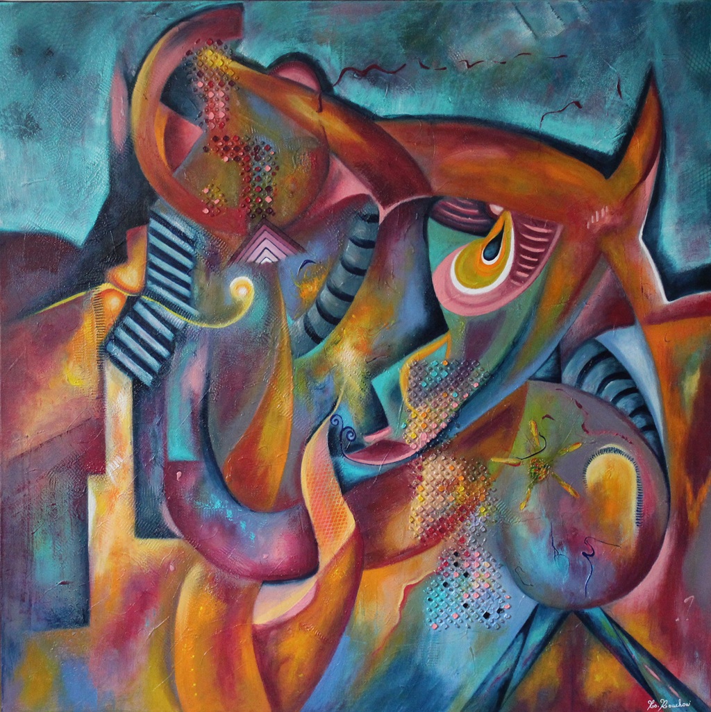 Exposition de sculptures marines métal et peintures