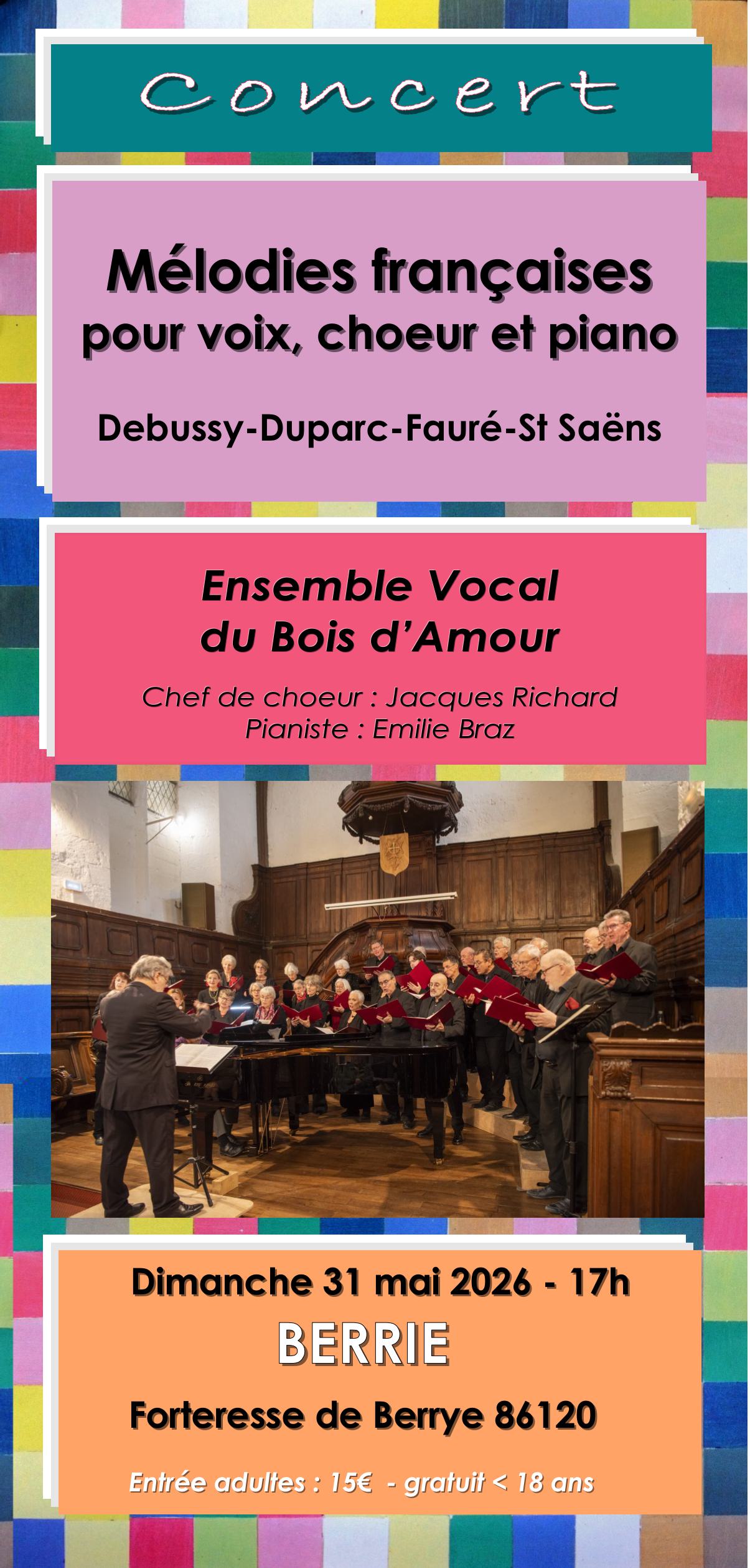 Concert de l'ensemble vocal du Bois d'Amour