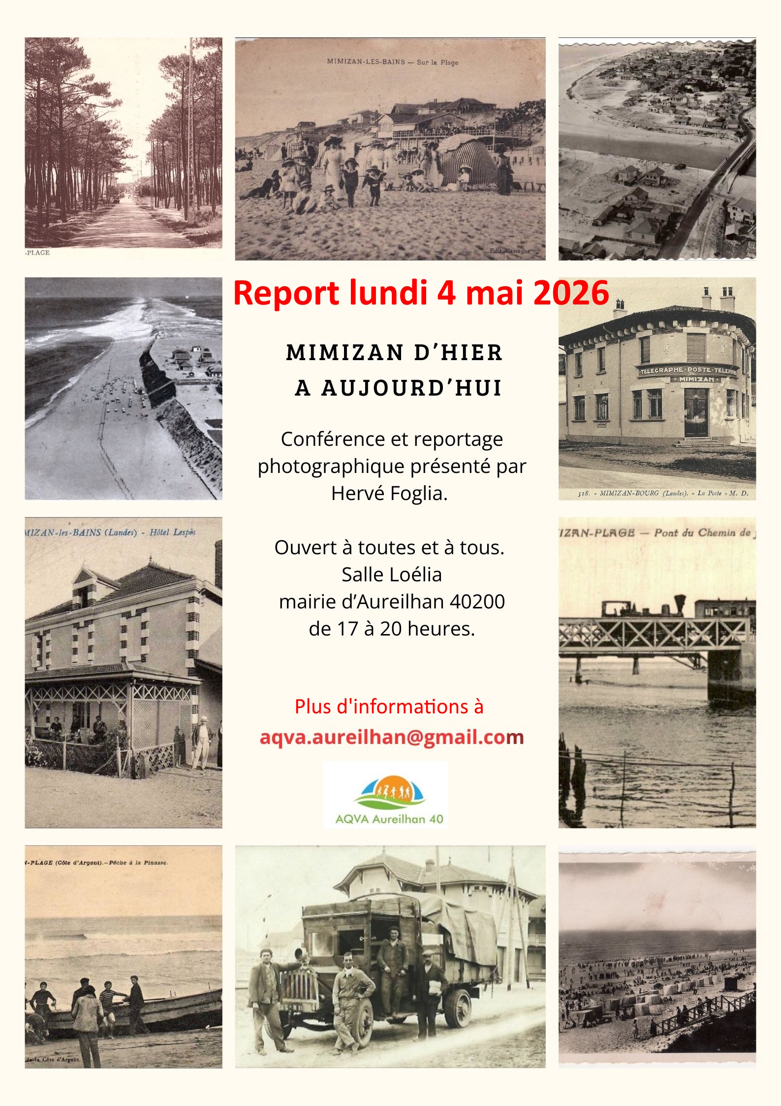 Mimizan d'hier à aujourd'hui — visuel événement