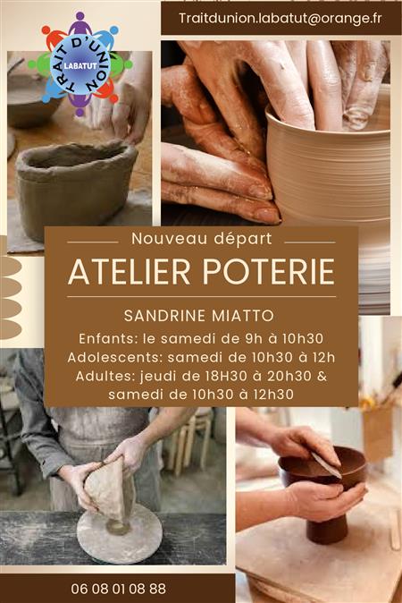 Nouvel atelier poterie
