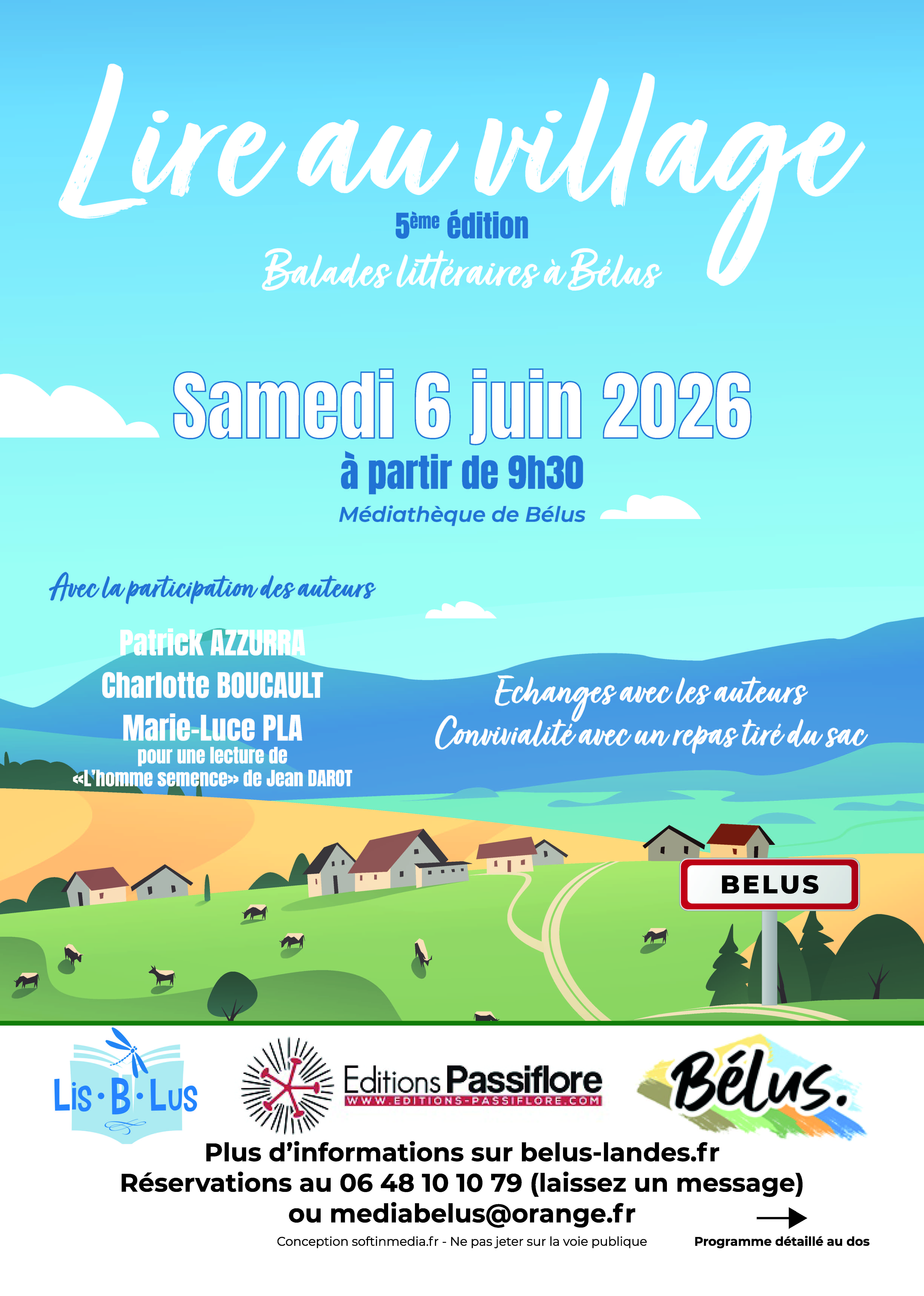Festival Lire au village — visuel événement