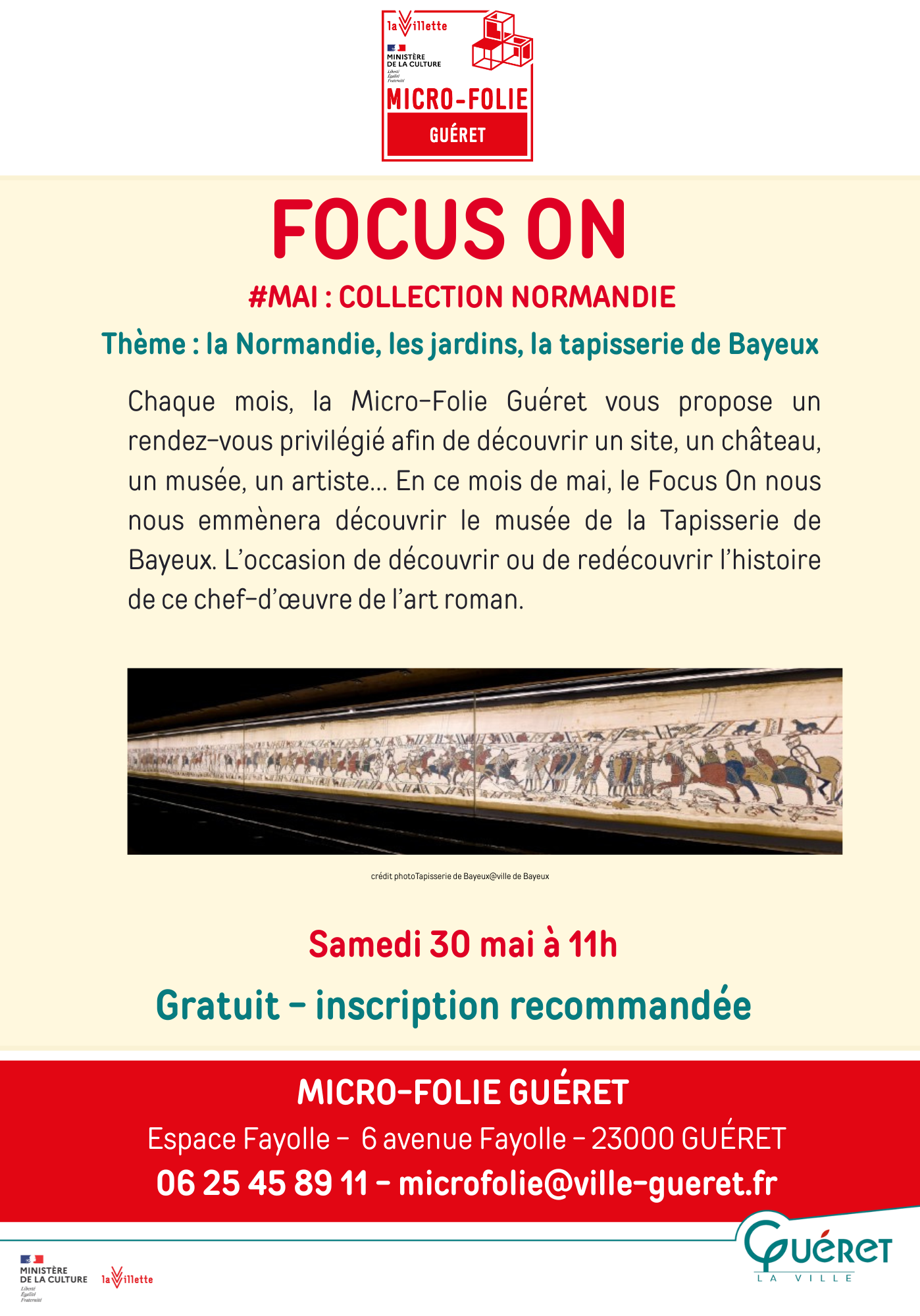 Focus On musée de la tapisserie de Bayeux — visuel événement