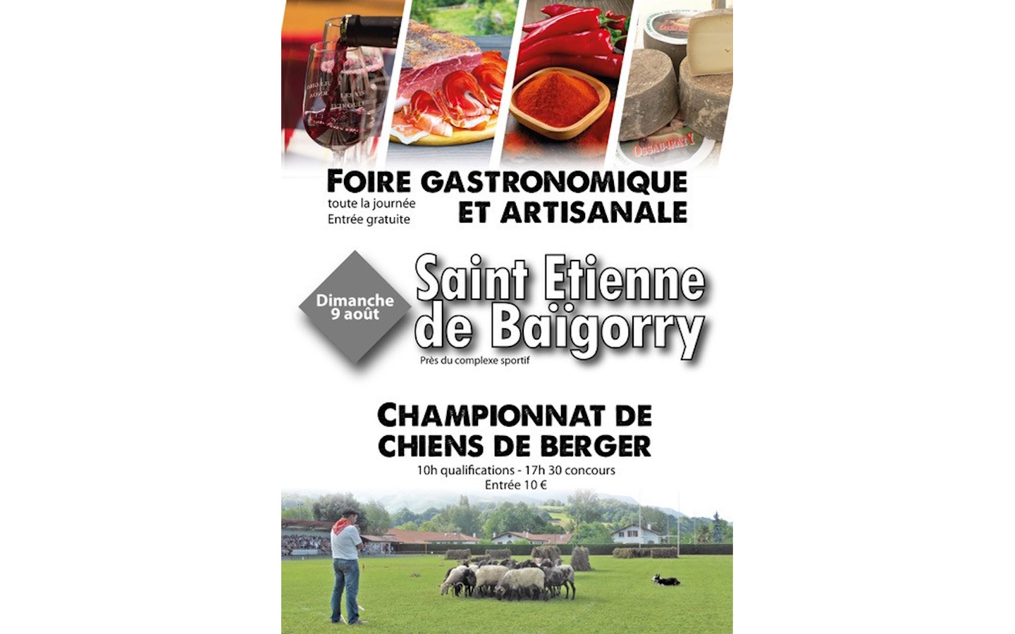 Foire gastronomique et artisanale et concours de chiens de berger
