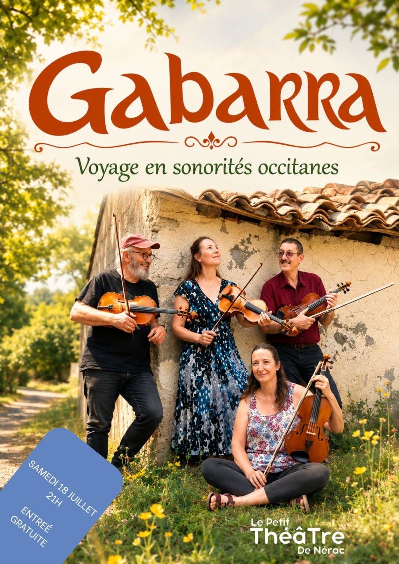 Gabarra en concert au Petit Théâtre de Nérac