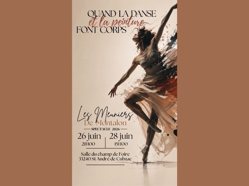 Spectacle de danse de fin d'année des Meuniers de Montalon — visuel événement