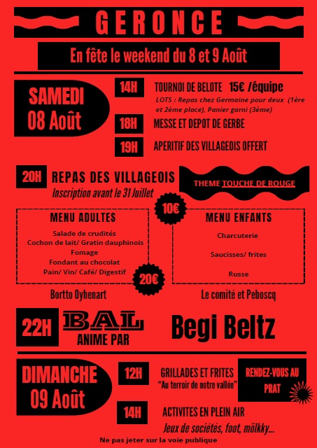 Géronce en fête
