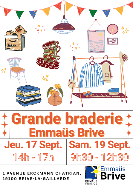 La Pause EMMAÜS: Grande braderie d'automne