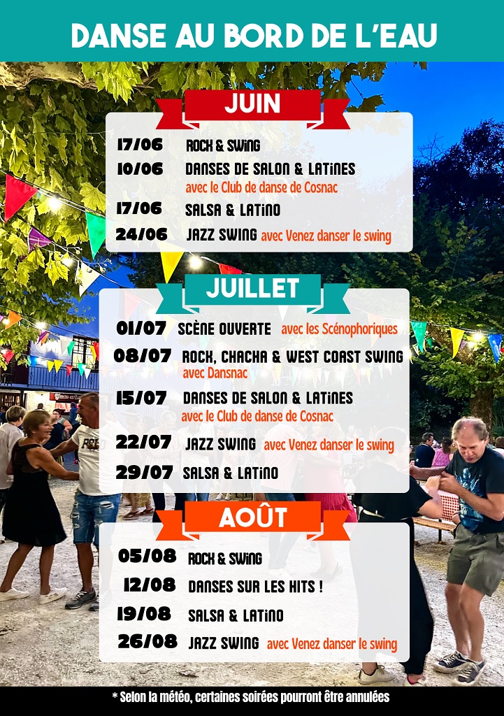 Cartouche & Cravate : soirée danse au bord de l'eau — visuel événement