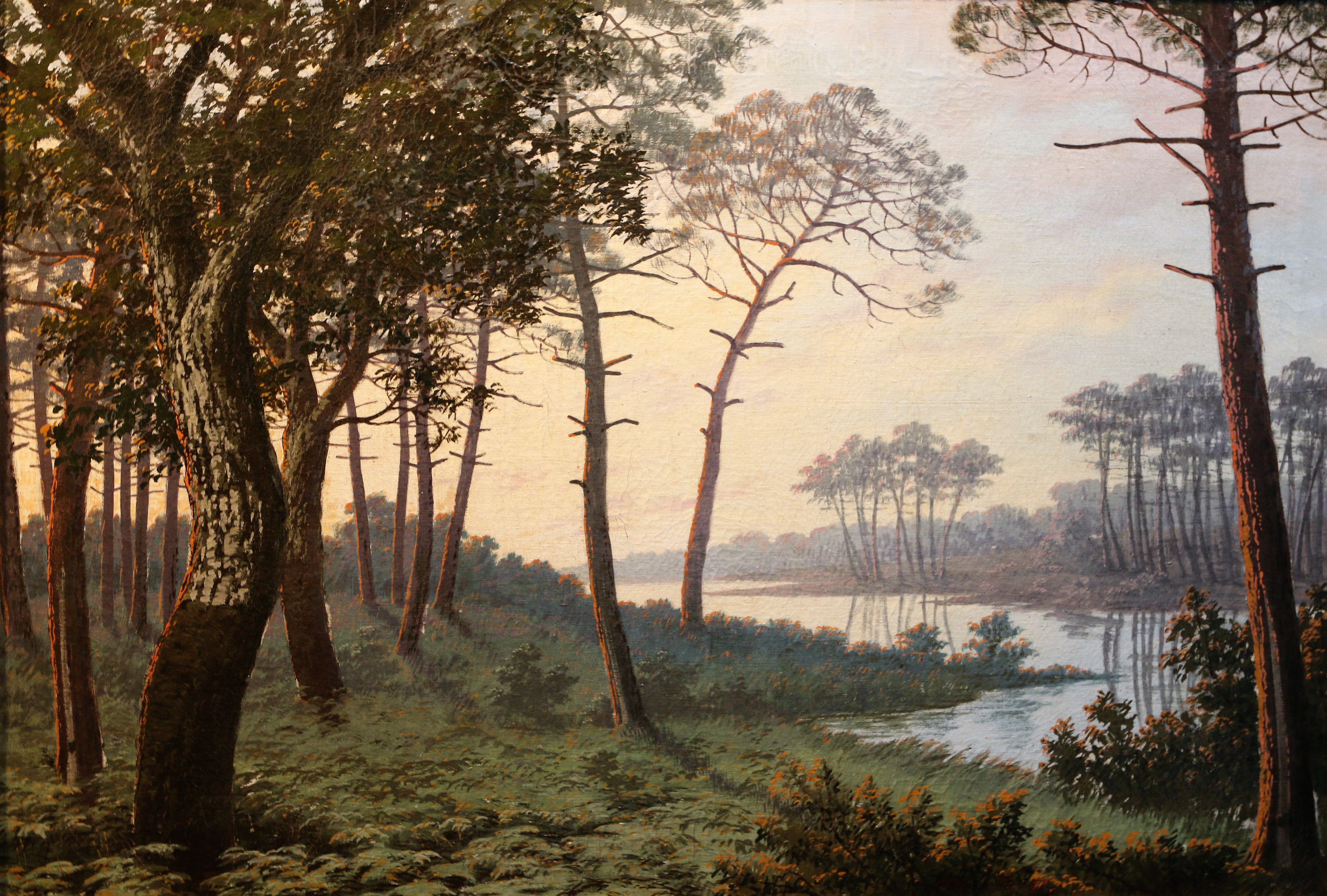 Visite guidée d'une collection de peintures, Sanguinet