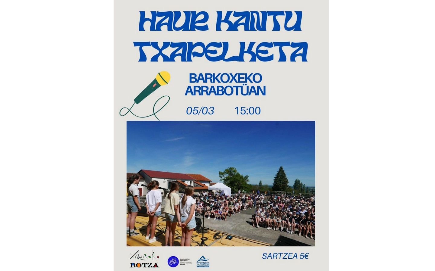 Haur kantu txapelketa - Finale du concours de chants des enfants — visuel événement