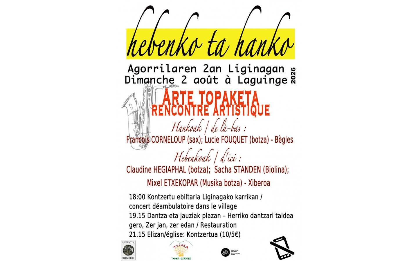 Rencontre artistique : hebenko ta hanko