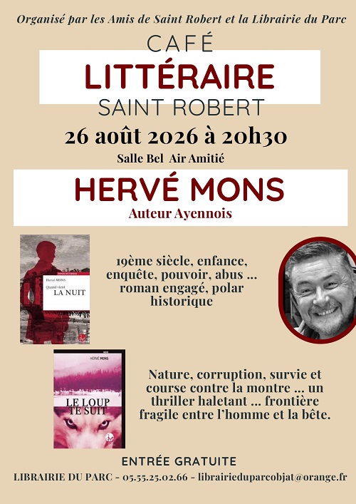 Café littéraire avec Hervé Mons