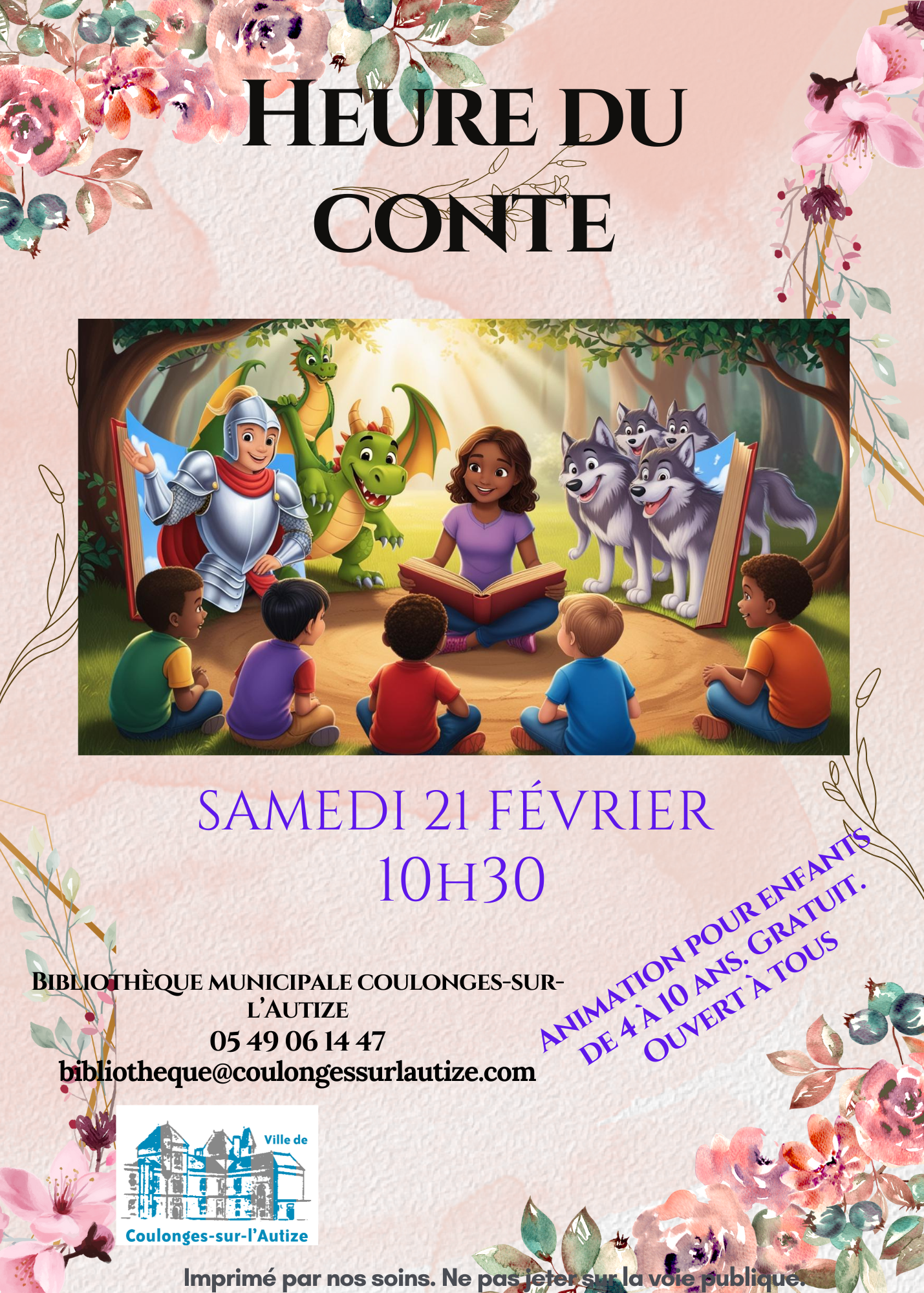 Heure du conte de 4 à 10 ans