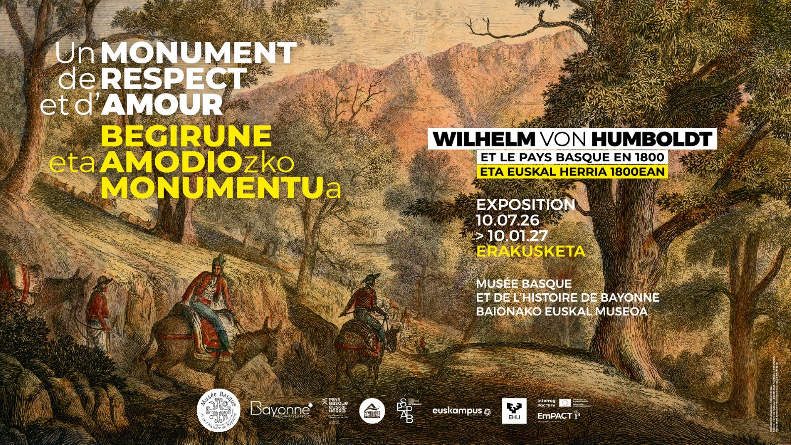 Exposition temporaire - Wilhelm Von Humbolt et le Pays Basque en 1800