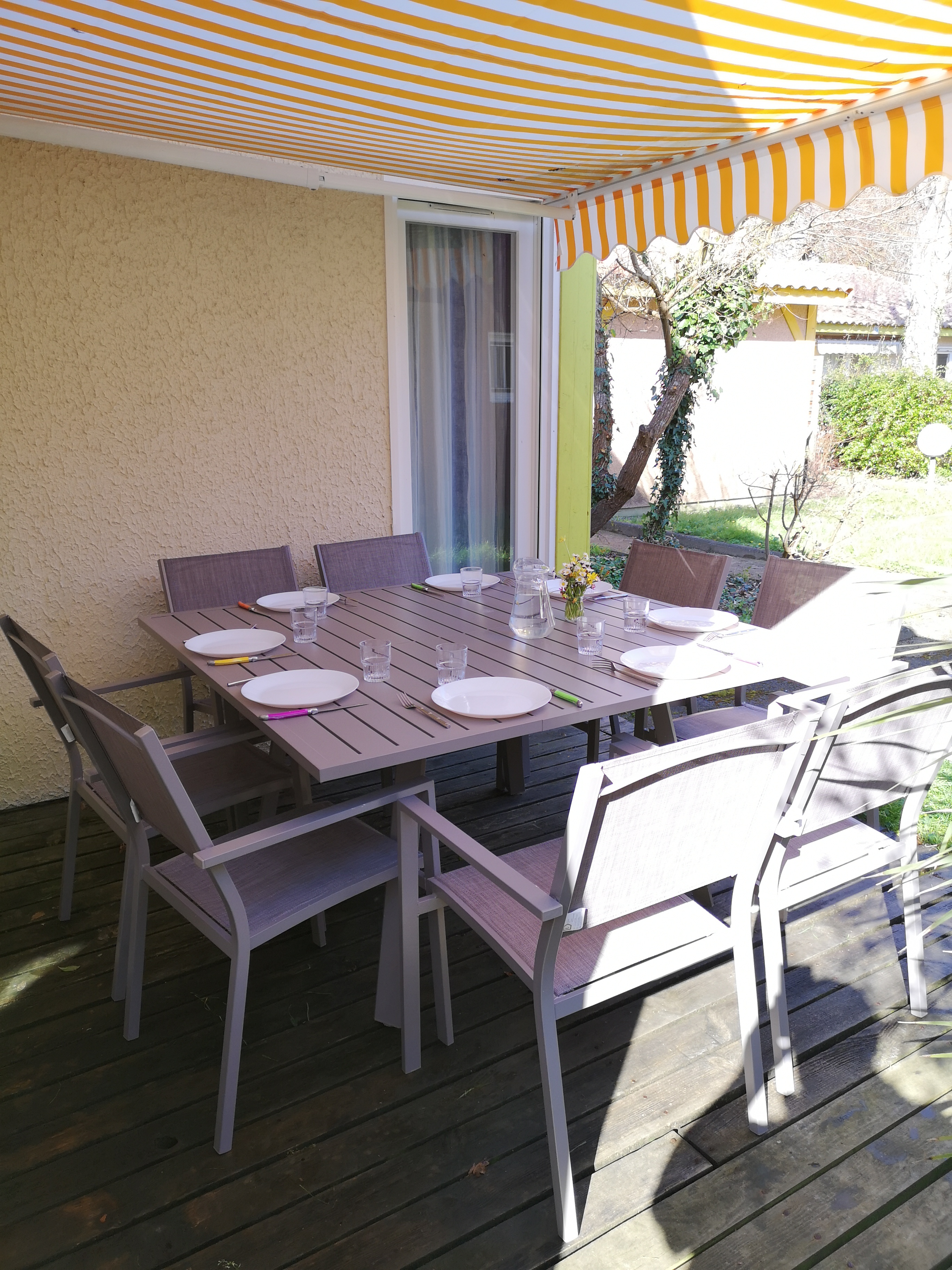 GDF40Terrasse de la Villa 76 à Soustons Gites de France Landes