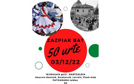 50 ans de Zazpiak Bat, danses et bal