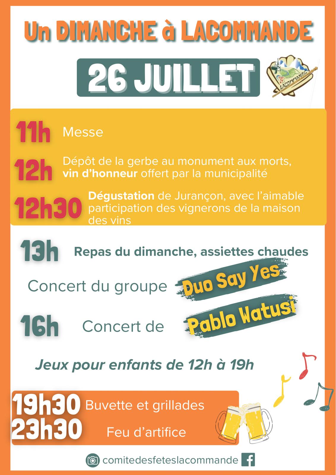 Fêtes locales, Lacommande - photo 2