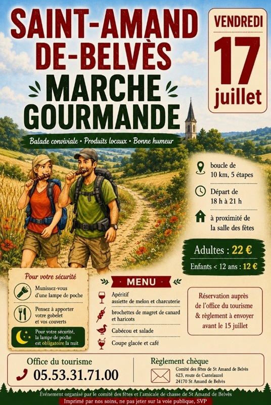 Marche Gourmande à Saint Amand de Belvès