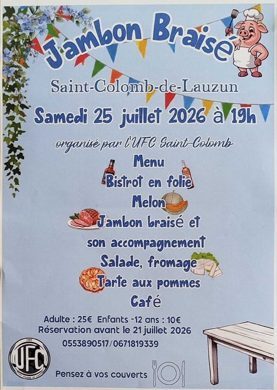 Repas d'été - Jambon braisé