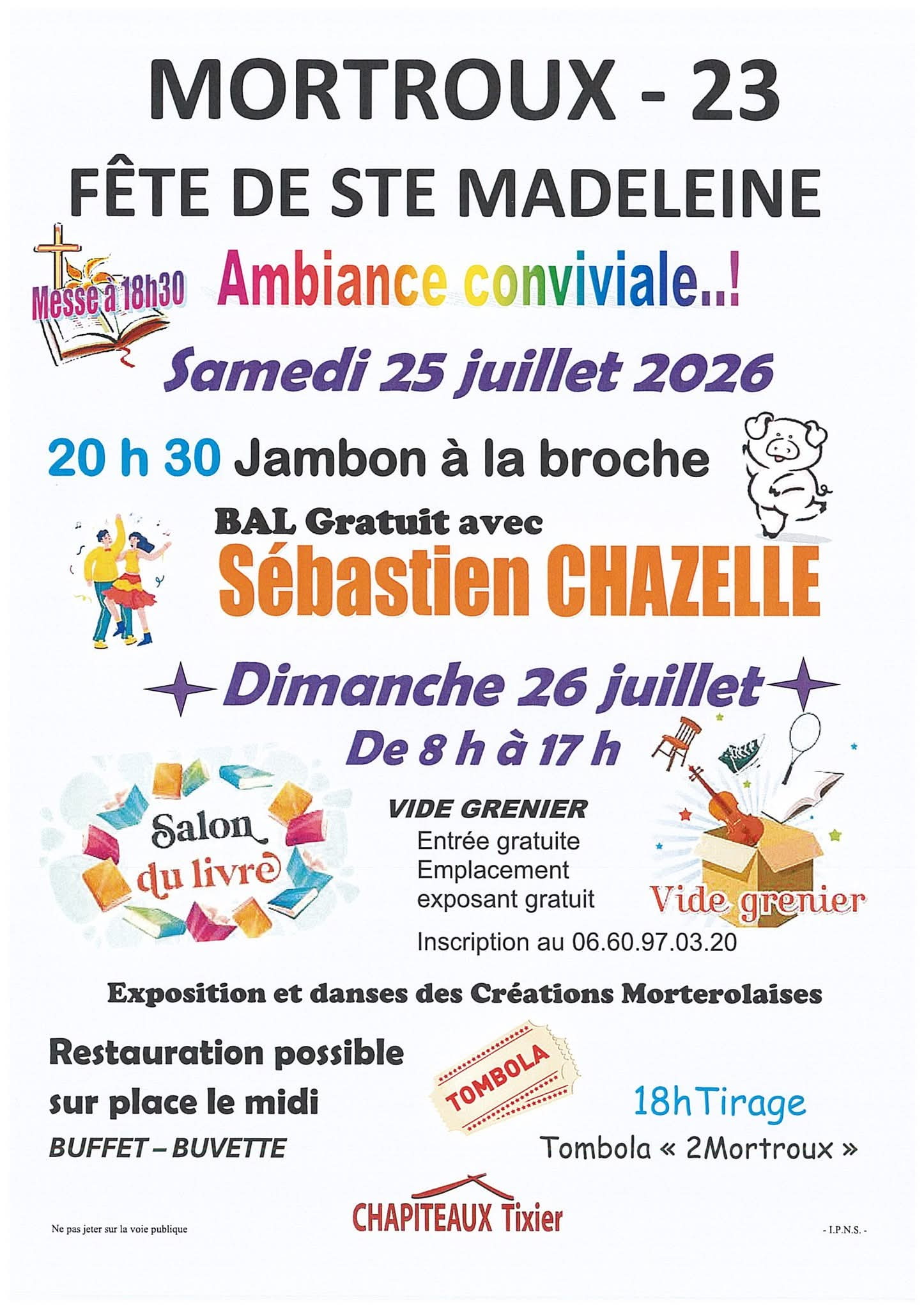 Jambon broche + salon du livre