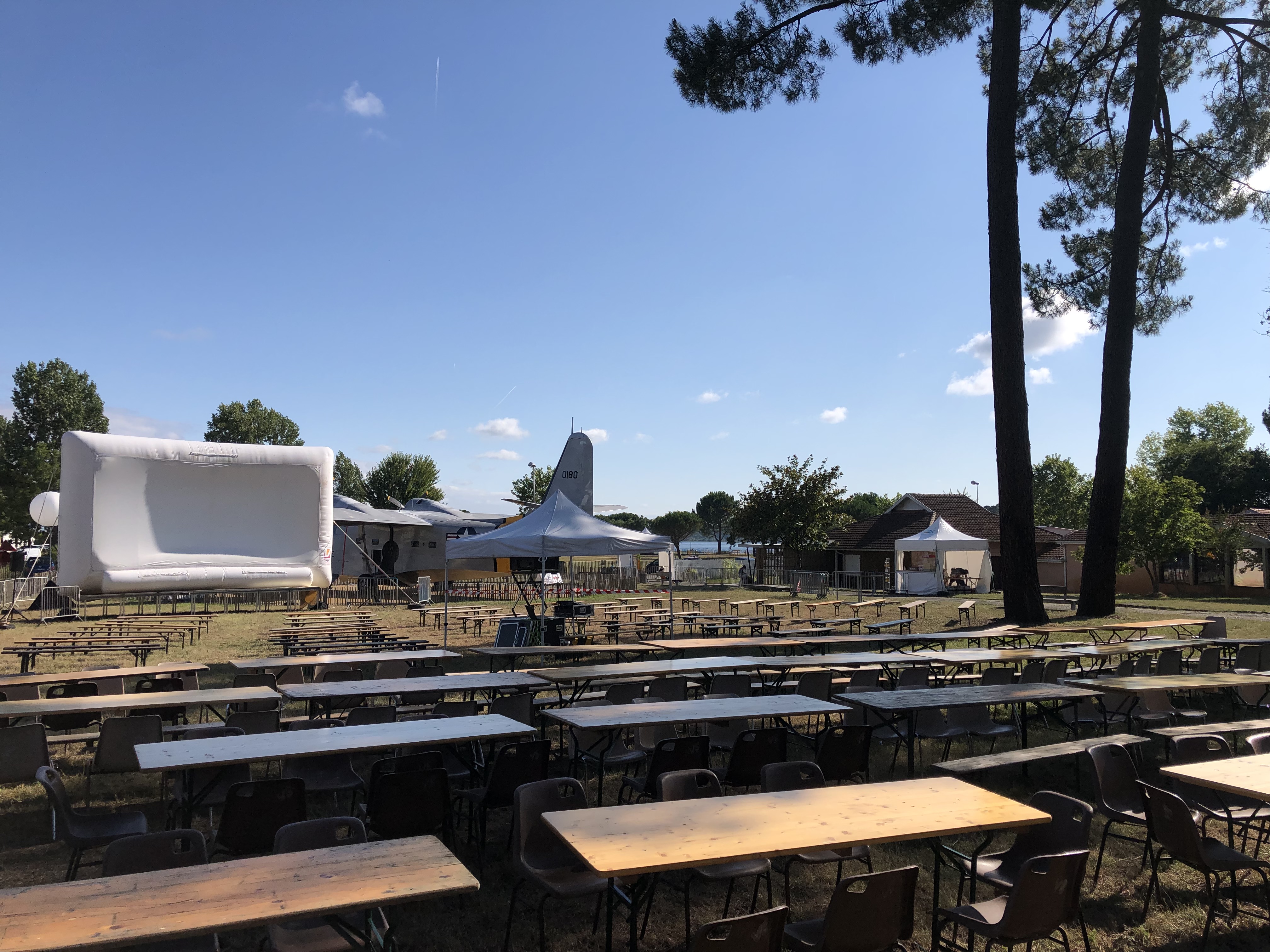 Séance gratuite de Cinéma en plein air au Musée de l'Hydraviation