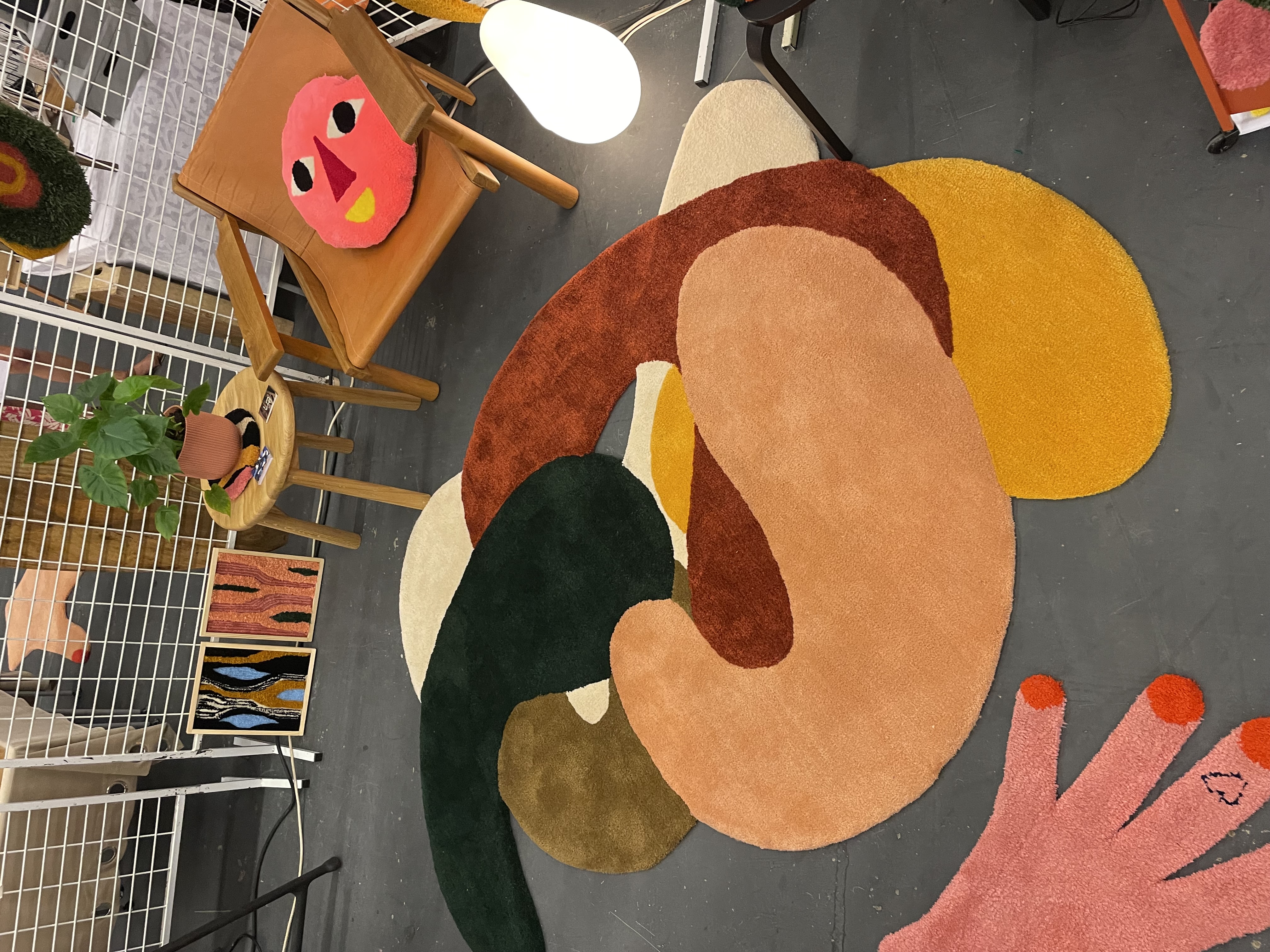 Anke Loedts -  Tapis fait main -créations et stages « Initiation Tufting »