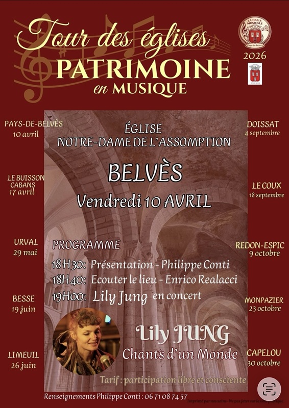 Lily JUNG en concert : Chants d'un monde, Besse - photo 2