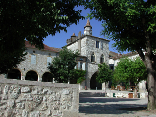 Monflanquin, la bastide vue du nord, Monflanquin